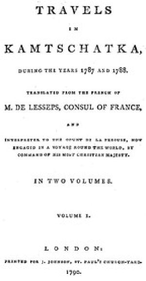 [Gutenberg 48479] • Travels in Kamtschatka, During the Years 1787 and 1788, Volume 1